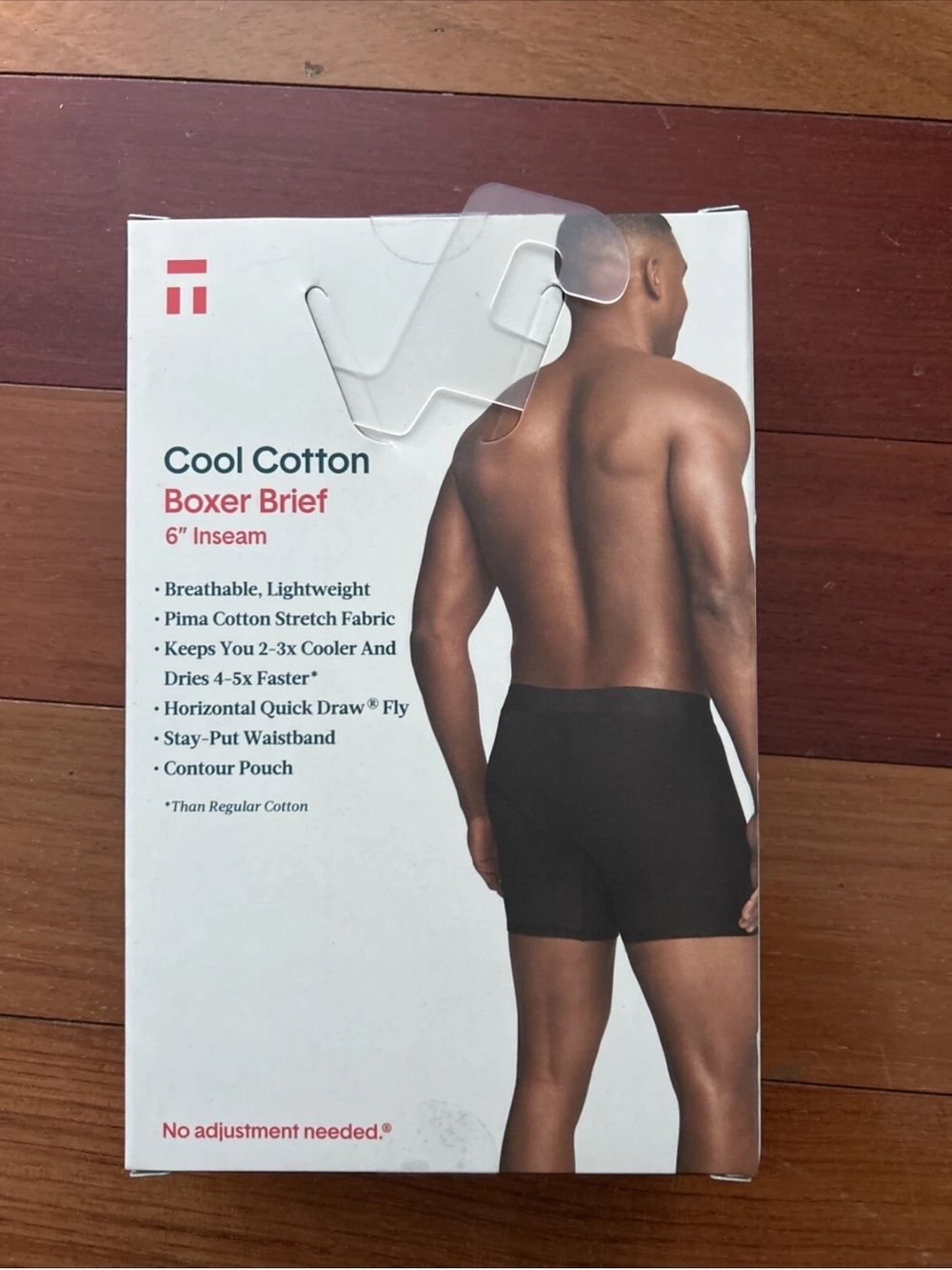 NEw Tommy John Cool Cotton Boxer Briefs - Navy & Black (XXL) 2-Pack 6” - Picture 2 of 3